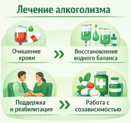 лечение алкоголизма в Собинке этапы
